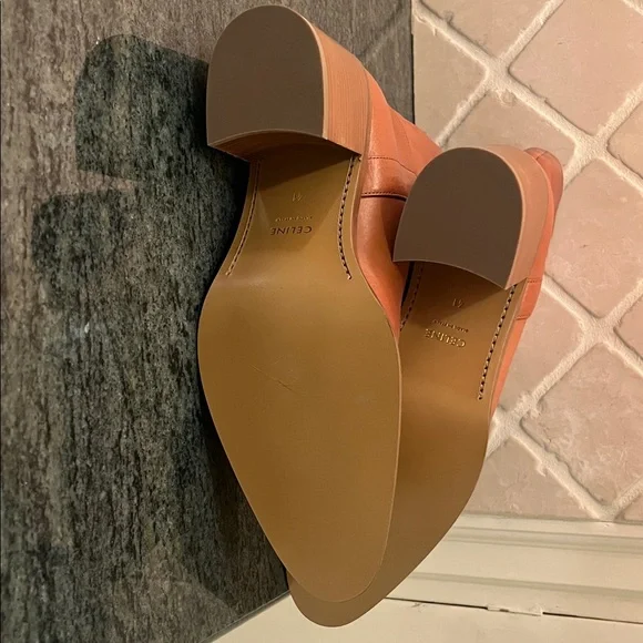 Celine Mid-Calf Boots in Cognac Leather - Picture 9 of 10